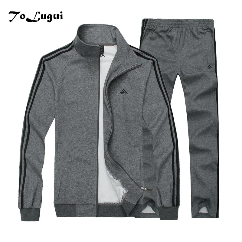 2021 Men's Sets Jacket+Sweatpants Men Brand clothing Two piece Suit Tracksuit Fashion Casual Spring Thin Cotton Sweatshirt Sets