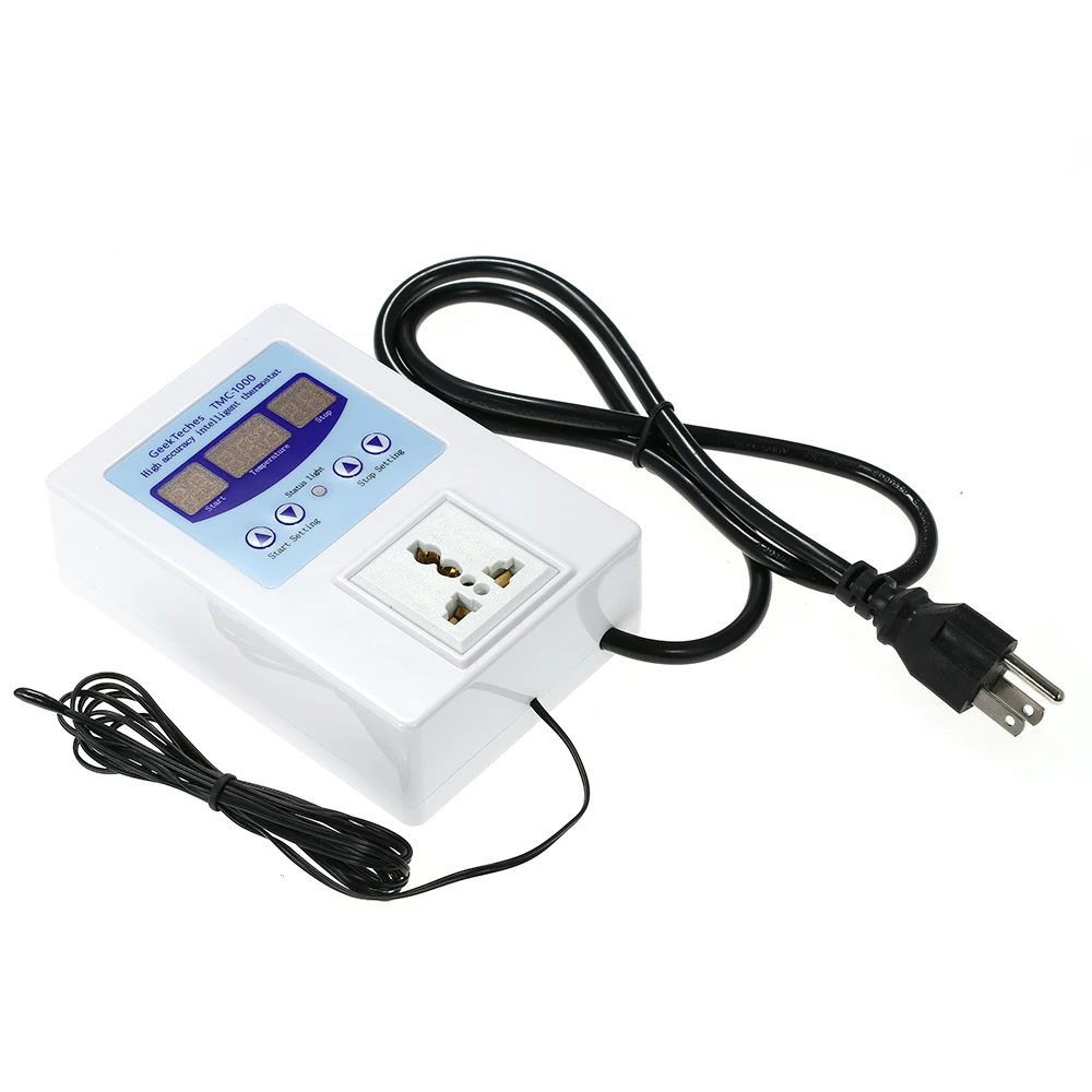 10A LED Digital thermometer Intelligent Pre-wired Temperature Controller temperature instruments Thermostat with Air Sensor | Инструменты