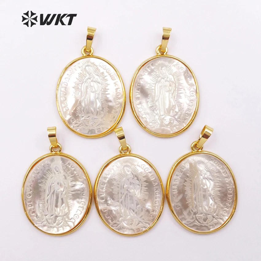 WT-P1353 WKT оптовая продажа подвеска в классическом Кулон овальной формы Религиозном