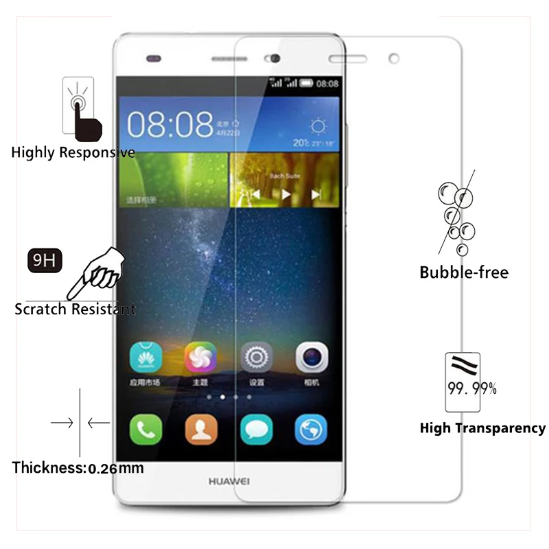 2.5D Закаленное стекло для Huawei P8 Lite 2016 9H Взрывозащищенная защитная пленка Защита