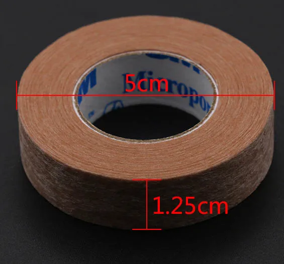 1.25cm 3M лента из микропористого материала ресницы лента для век ресниц для наращивания на ленте, инструменты Gentel на коже apprication, не вызывает аллергию, лента - Цвет: 1.25cm