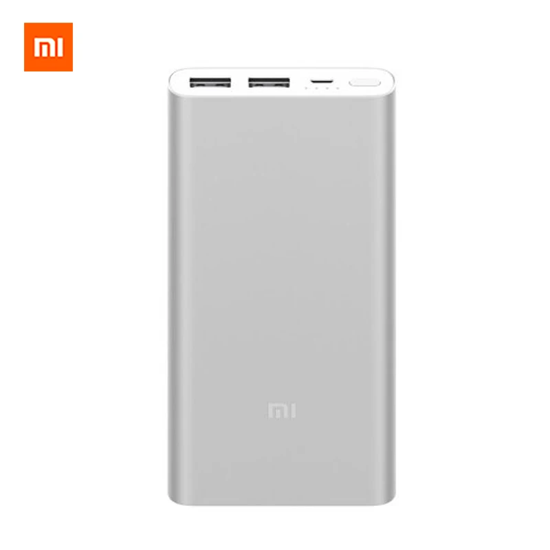 Xiaomi Быстрая зарядка 10000 мАч power Bank 2i супер-тонкая батарея банк двойной USB выход 18 Вт