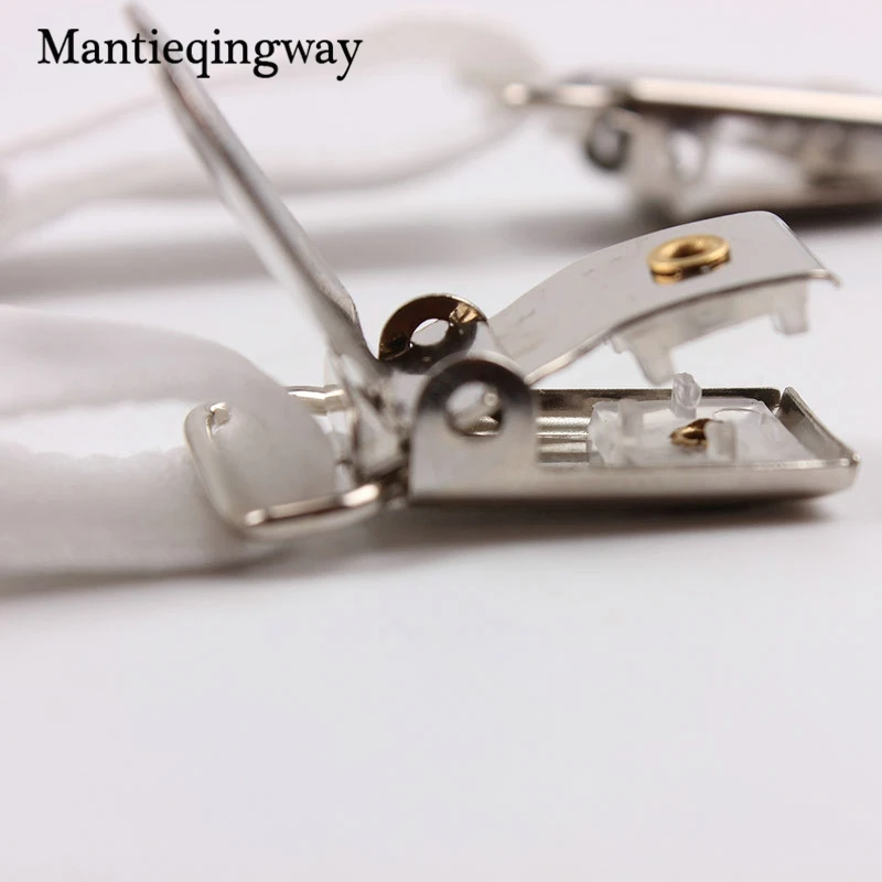Mantieqingway модные белые носки Подвязки для мужчин Нейлоновые держатели подтяжки