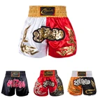 Муай тай шорты бороться Мужские шорты для купания футболок для смешанных боевых искусств (Mma) армейские спортивные штаны тренажерный зал тайский бокс кик бокс boxeo Sanda спортивные Костюмы