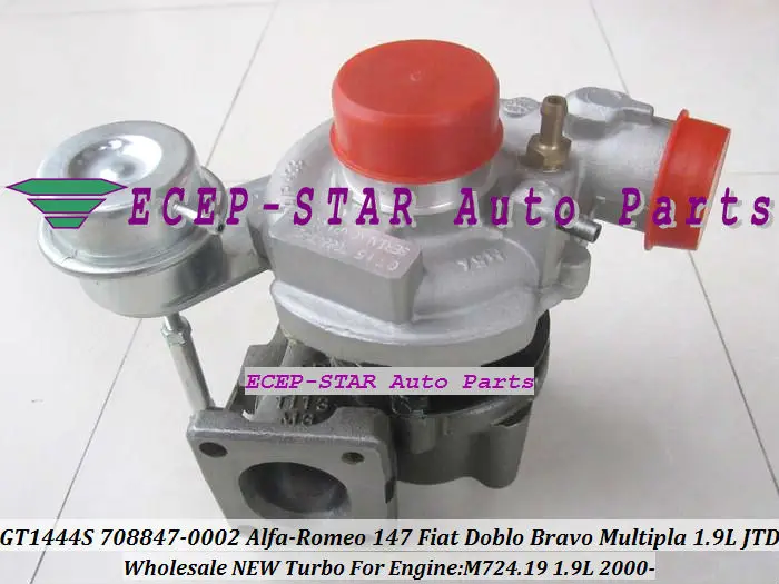 Бесплатная доставка GT1444S 708847 5002S 55191595 турбо для Fiat Doblo Bravo Multipla Alfa Romeo 147 1.9L JTD M724 724 19