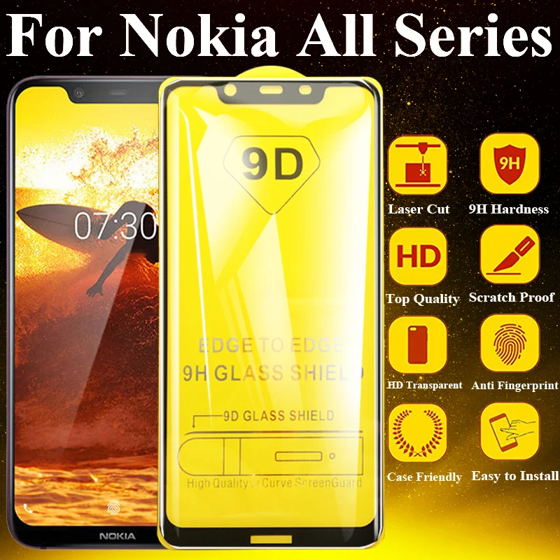 Baixin Защитное стекло для nokia 6 защитная пленка экрана на возраст 1 2 3 5 7 8 закаленное