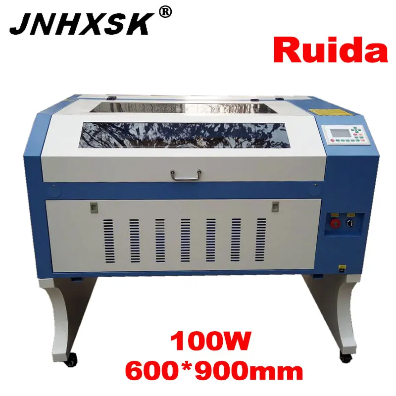 JNHXSK 100 Вт лазерная трубка устройство для резки дерева 6090/9060 Ruida 6442S 110/220V|Фрезы по