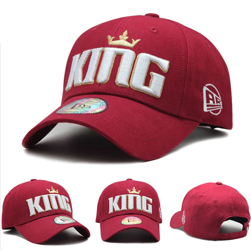 COKK хлопковая бейсболка для мужчин и женщин с надписью King|Мужские бейсболки| |