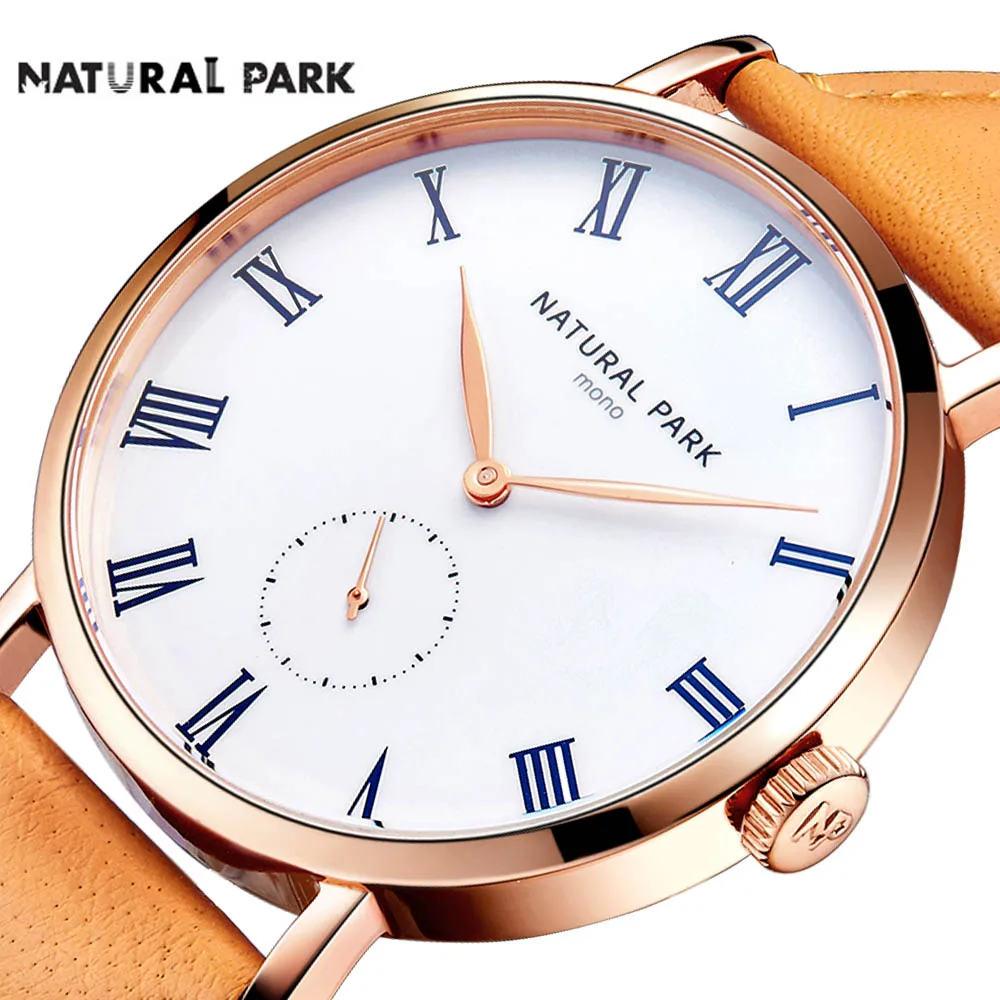 Удобные мягкие ремешок Кварцевые Повседневное наручные Бизнес Японии NP Марка