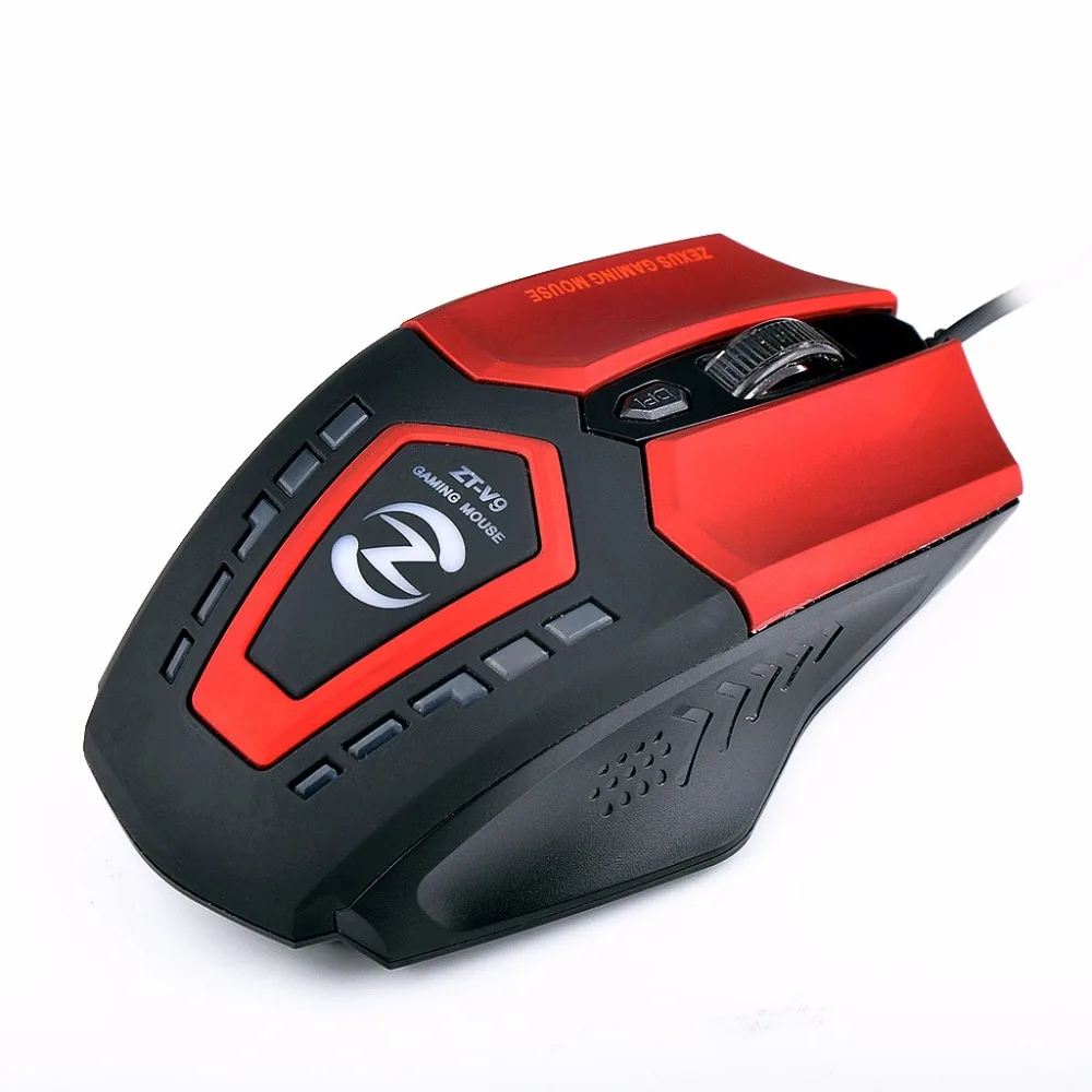 ZT-V9 Игровая Мышь Геймер Компьютер Mause 2400 ТОЧЕК/ДЮЙМ 6D USB Оптическая Датчик