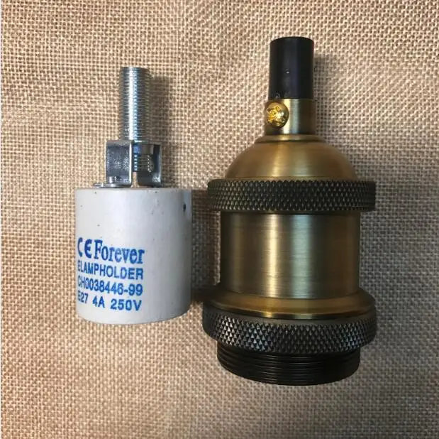 DIY ретро старинный держатель лампы E27 Цоколь Лофт промышленный кулон E27 патрон патрона - Цвет: 1