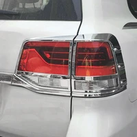 welkinry car auto cover for toyota land cruiser v8 v6 j200 2016 2017 2018 abs chrome rear tail lamp light taillamp sticker trim