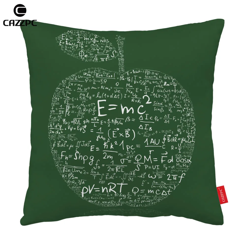 Математические формулы Зеленое яблоко сердце Творческий печати автомобиля