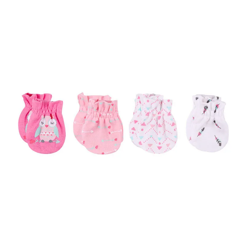 fashion baby gloves unisex 0-6M bebe accessorise cotton Boy Girl Safety Scratch Mittens Newborn mittens | Детская одежда и обувь