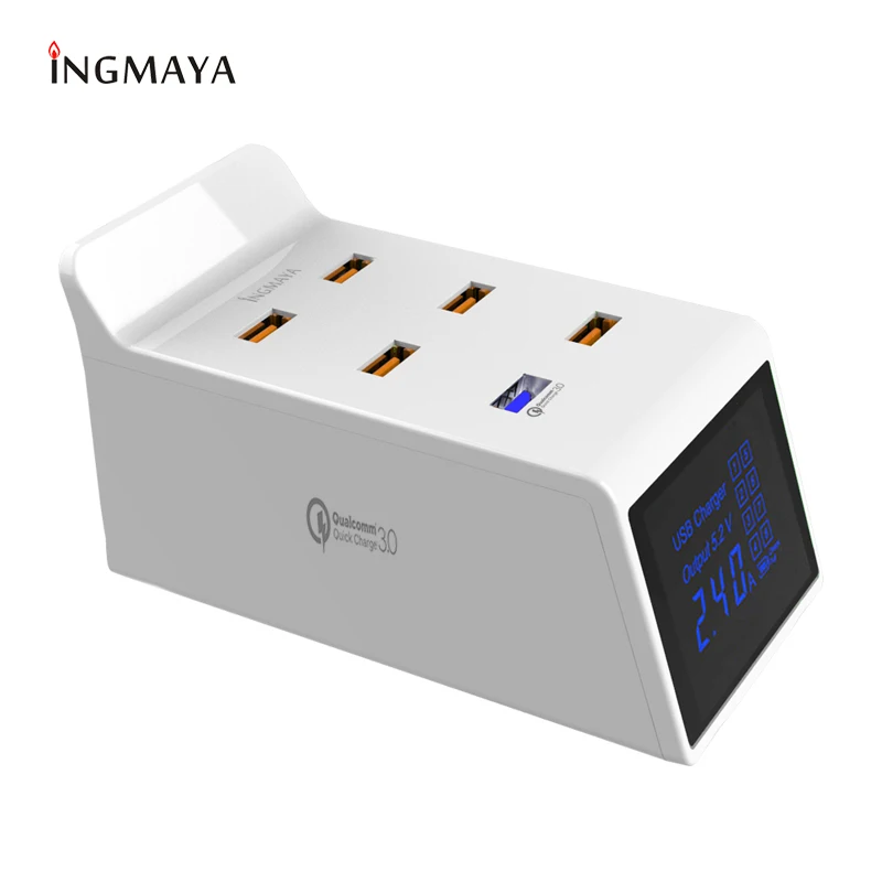 Зарядное устройство INGMAYA с несколькими портами USB 6 портов быстрая зарядка 3 0