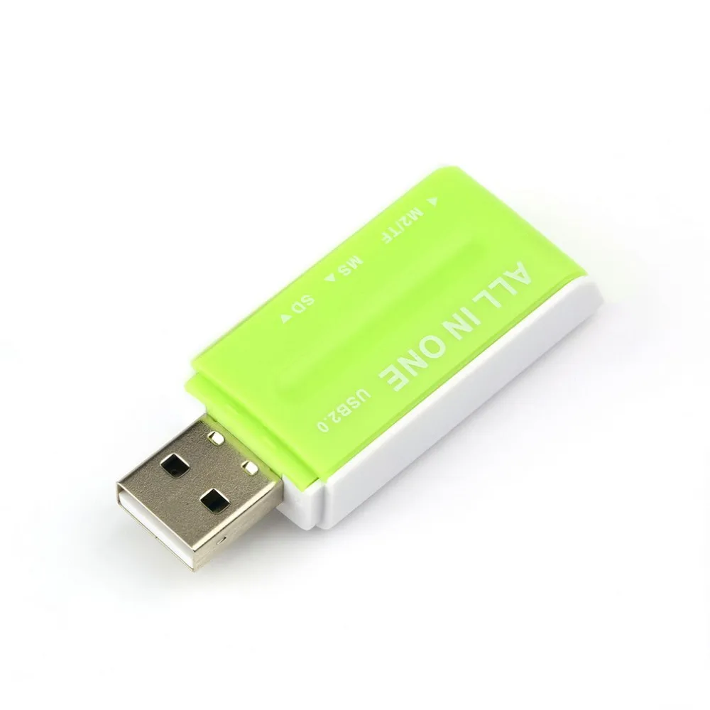 Все в 1 USB 2,0 мульти карта памяти ридер адаптер разъем для SD TF M2 MS