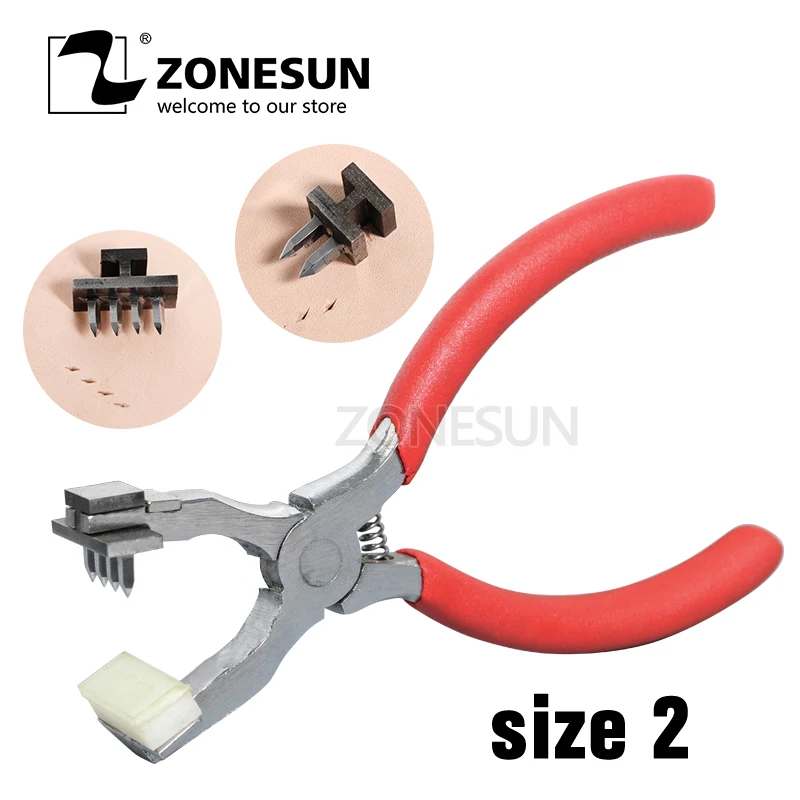Плоскогубцы для пробивки отверстий ZONESUN инструмент кожевенного ремесла ручной