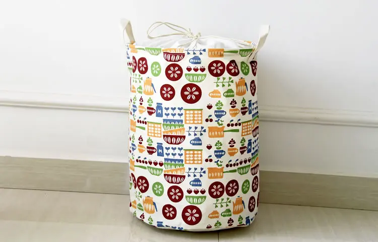 2016 Freeshipping Zakka Цветной Печати Коробка Для Хранения Натурального Хлопка Белья