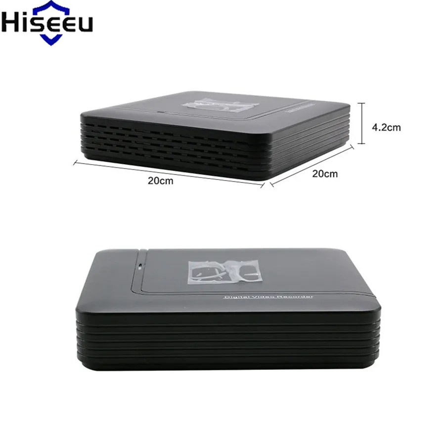 Hiseeu Nvr H.264 VGA HDMI 8CH CCTV NVR 4 канала мини для камер видеонаблюдения Видео цифрового