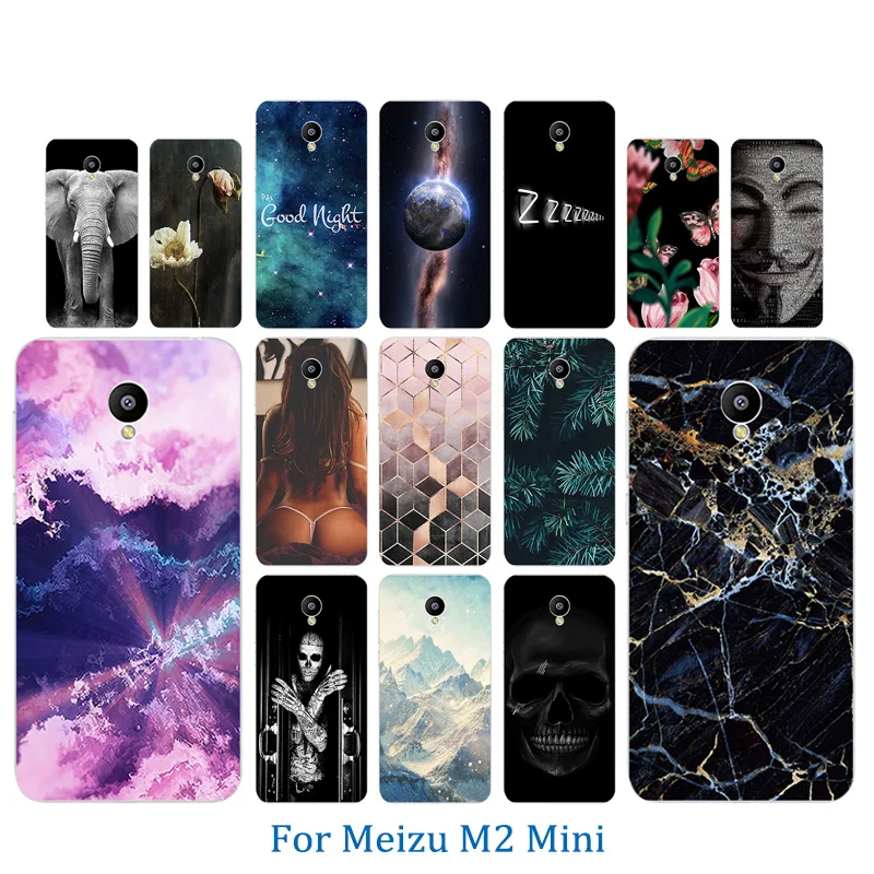 5 0 дюйма для Meizu M2 Mini чехлы телефонов мягкий тонкий прозрачный силиконовый чехол