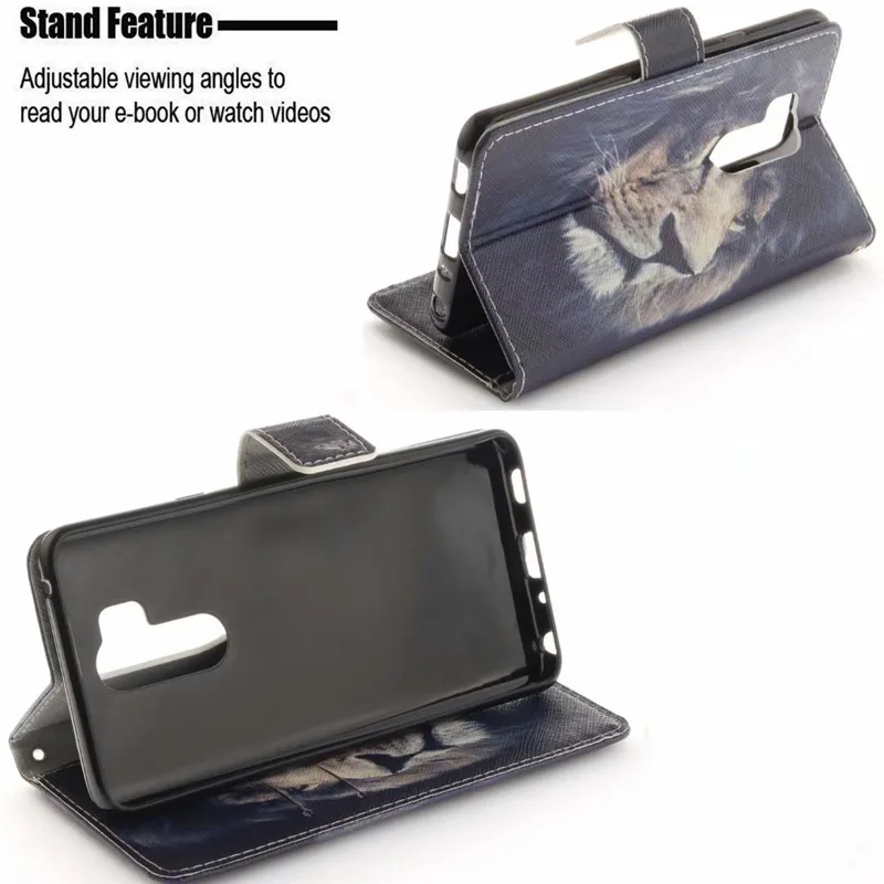 Флип-чехол для LG G6 чехол с крутым Рисунком Тигра Льва совы чехол-подставка Q6 Q8 V30 G7