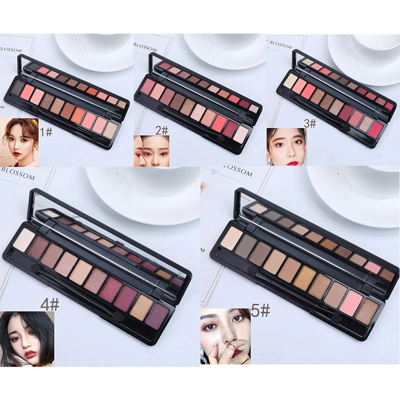 Lameila 10 Color Eyeshadow Palette Matte Tray Eye Makeup supplies |
