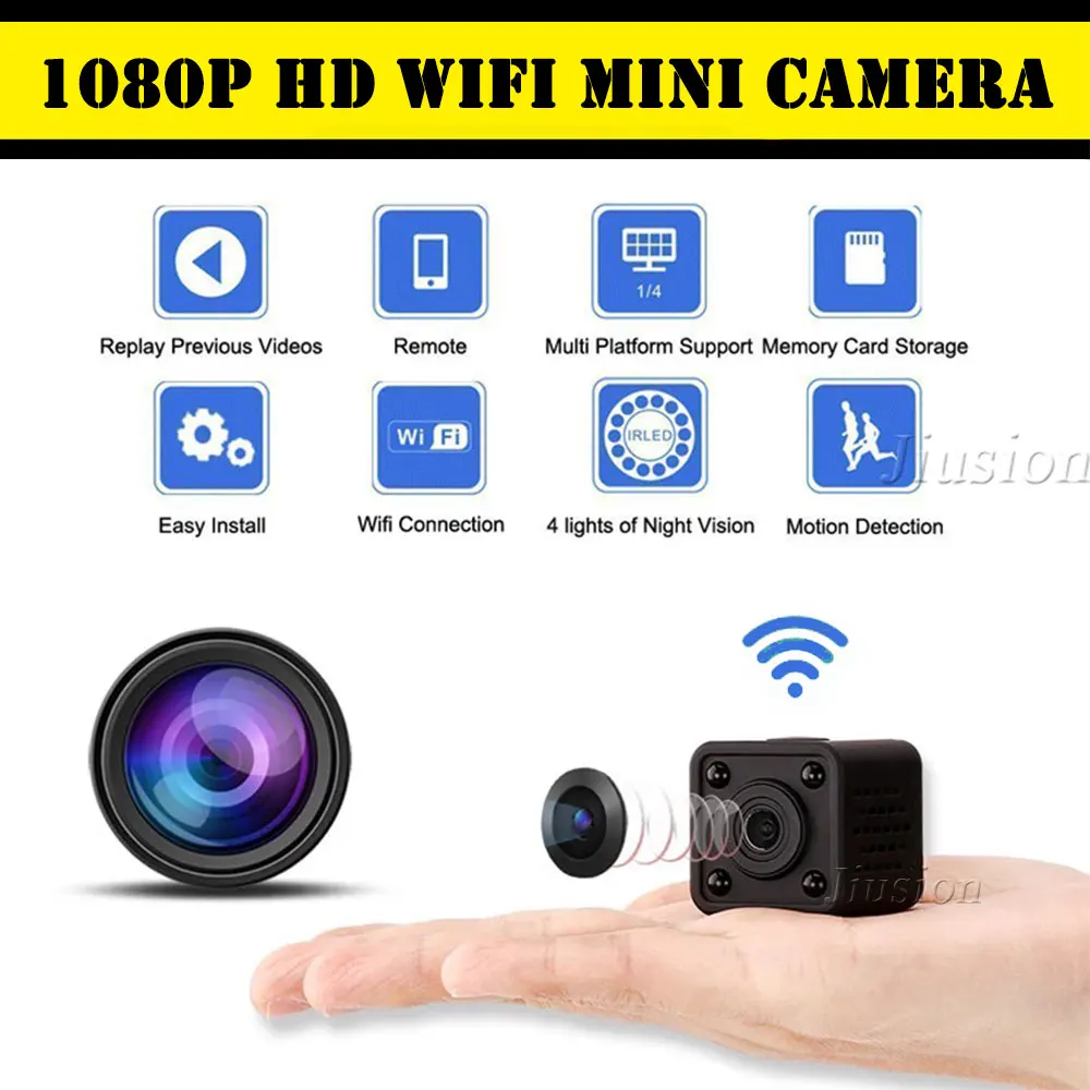 Full HD 1080P Wi Fi IP мини камера HDQ9 видеокамера ИК Ночное Видение детектор движения DVR