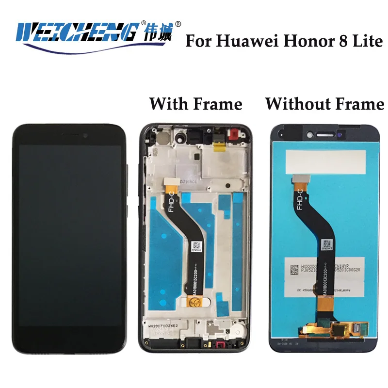 Для Huawei Honor 8 Lite ЖК дисплей сенсорный экран дигитайзер сборка с рамкой PRA TL10 LX1 LA1