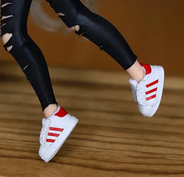 3.2cm Casual shoes 1/6Doll Sport shoes Sneakers Shoes Blyth Canvas Shoes Fit blyth,azone, lati, pullip, ICY