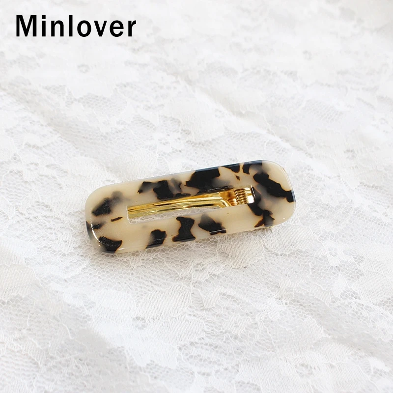 Minlover корейские пустые геометрические заколки Водосберегающие для волос