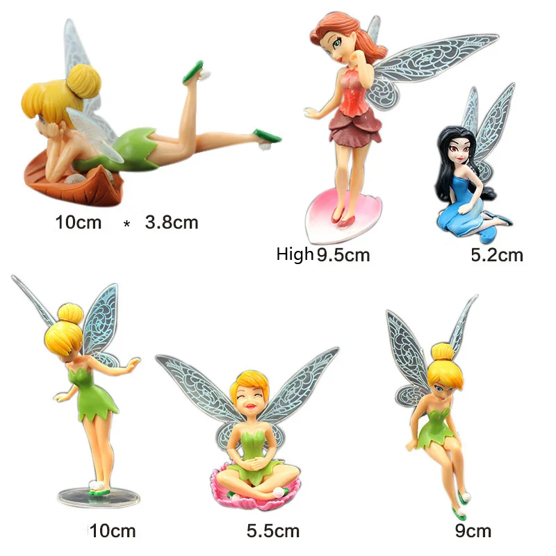 6pcs/Set DIY Miniature Flying Flower Fairy Aquarium Ornaments Succulent Cartoon Gifts Pokemon Fish Tank Decoration | Дом и сад