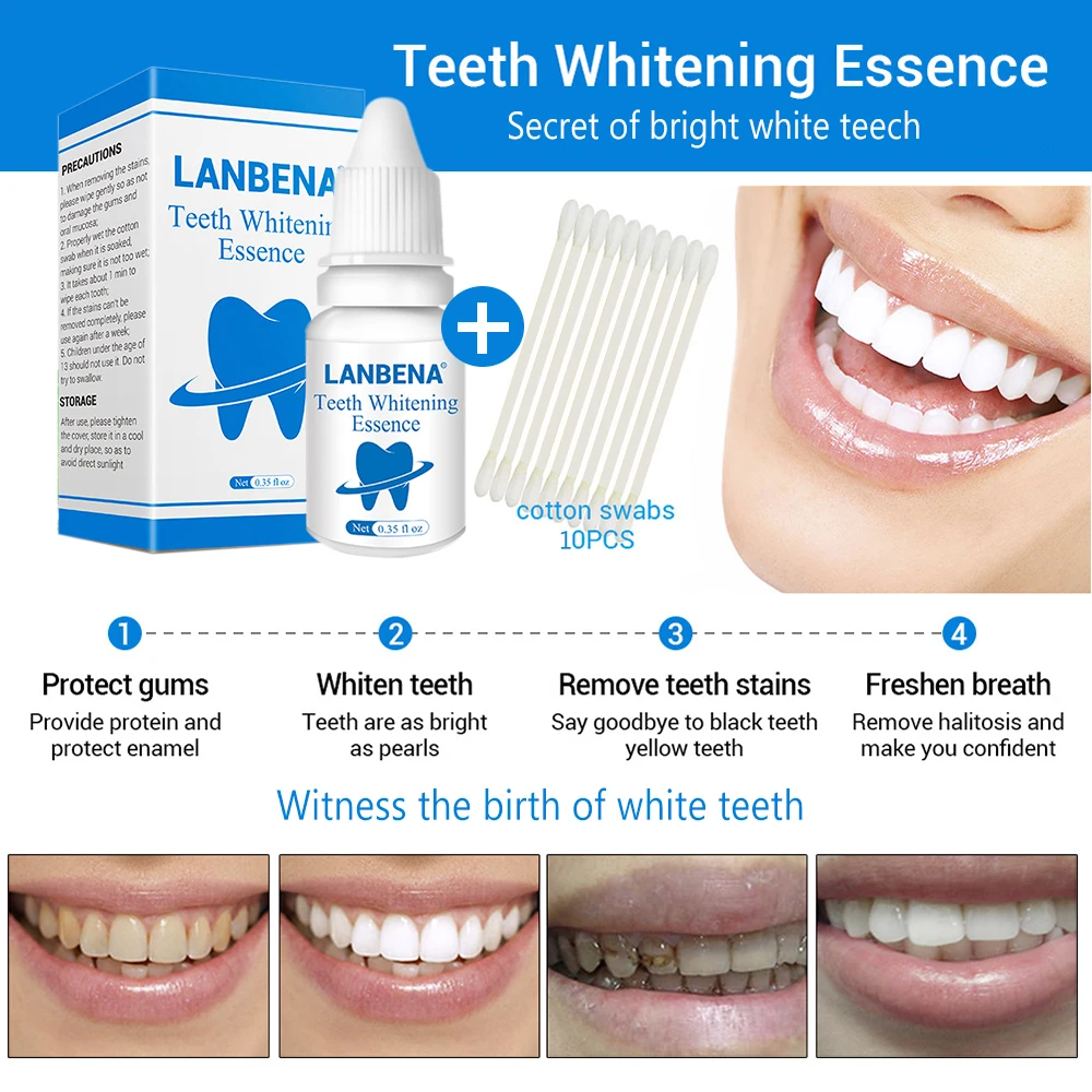 Dighealth отбеливание зубов вода гигиена полости рта Чистящая сыворотка удаляет