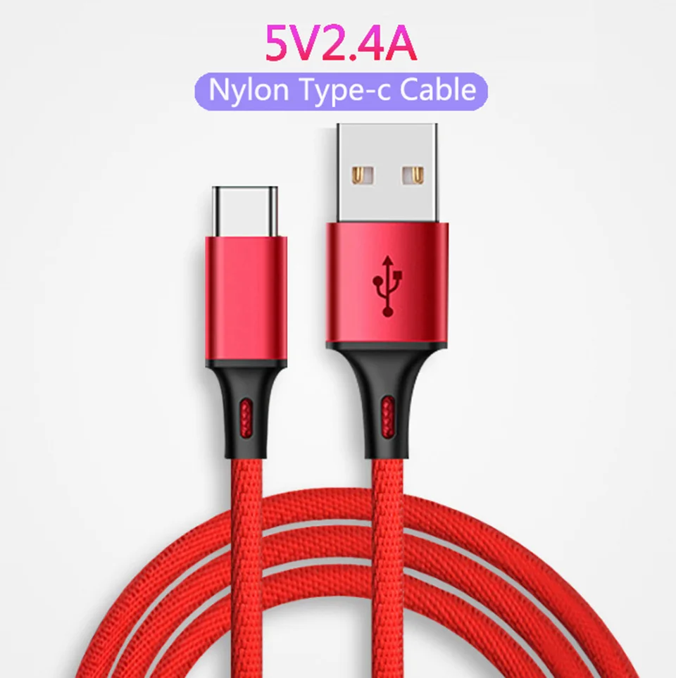 Кабель Usb Kabel Micro USB 1 м кабель для быстрой зарядки 3 0 передачи данных Type C Cabo Samsung S10 S9