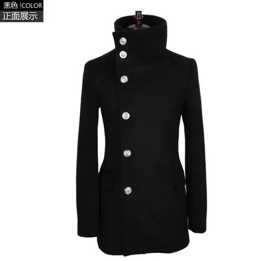 

M--5XL / Hot / Spring/Autumn Male New Fashion In the long paragraph cultivating handsome woolen coat
