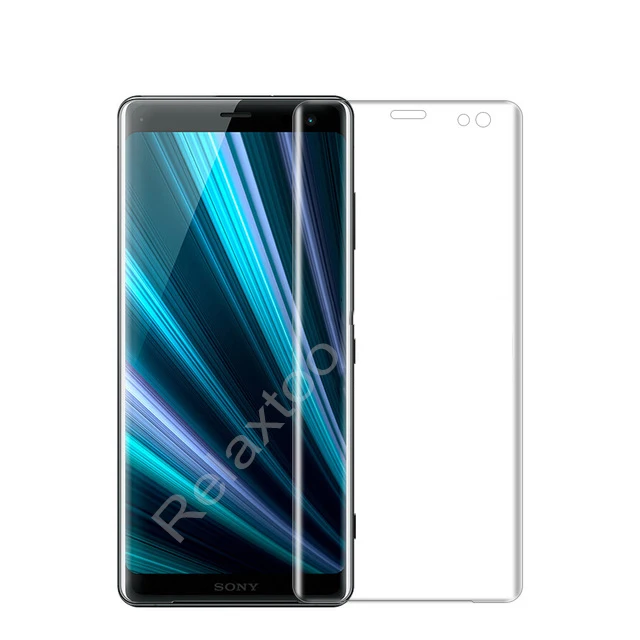 Transparent 3D полностью изогнутое закаленное стекло для sony Xperia XZ3 6," Защитная пленка для экрана для sony XZ3 H9493 XZ 3 Glas - Цвет: Transparent