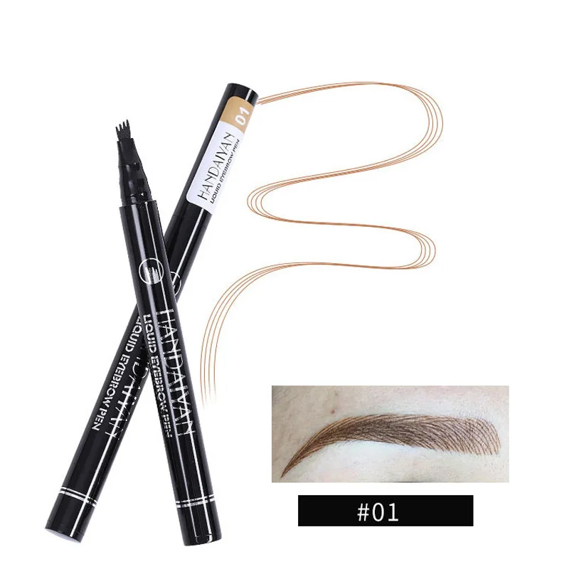 HANDAIYAN 4 вилки жидкость для бровей Водонепроницаемый Microblading усилители тонкой