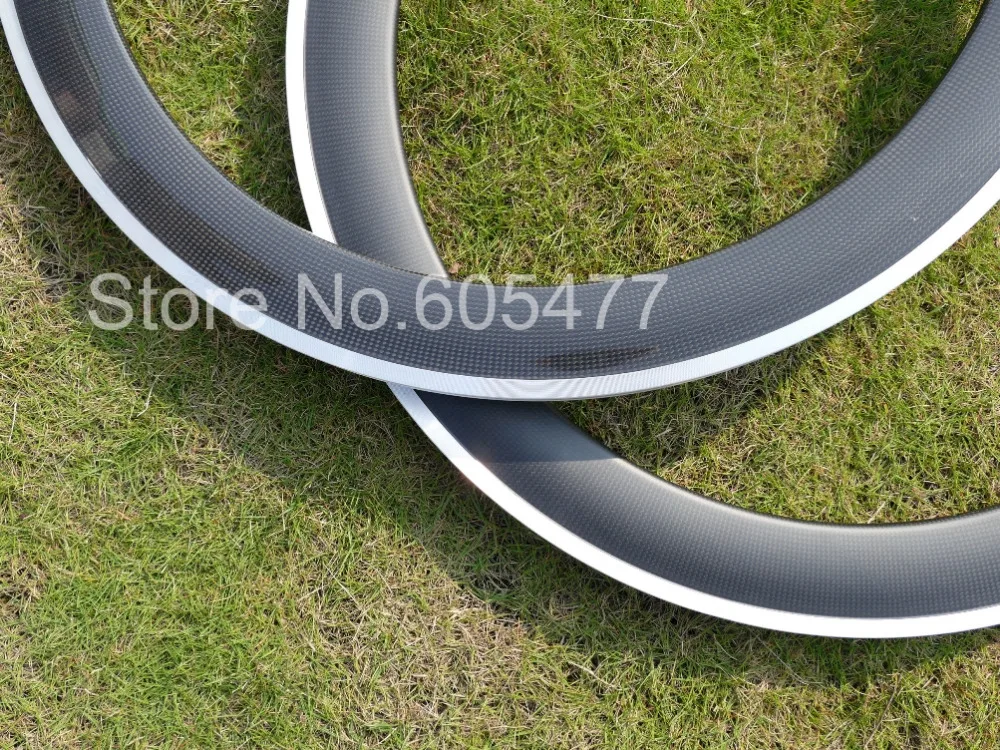 Глянцевый матовый обод с клинчерной насадкой 60 мм углеродное волокно колесные