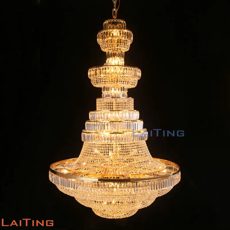 Последние пять дней K9 прозрачные хрустальные бусины Lustre Gold Led большая лобби