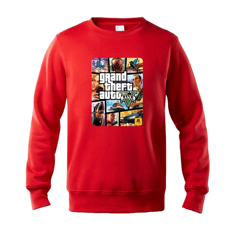 Harajuku толстовки и толстовка мужская мода Gta вице-Город печати пуловер Moleton Masculino с