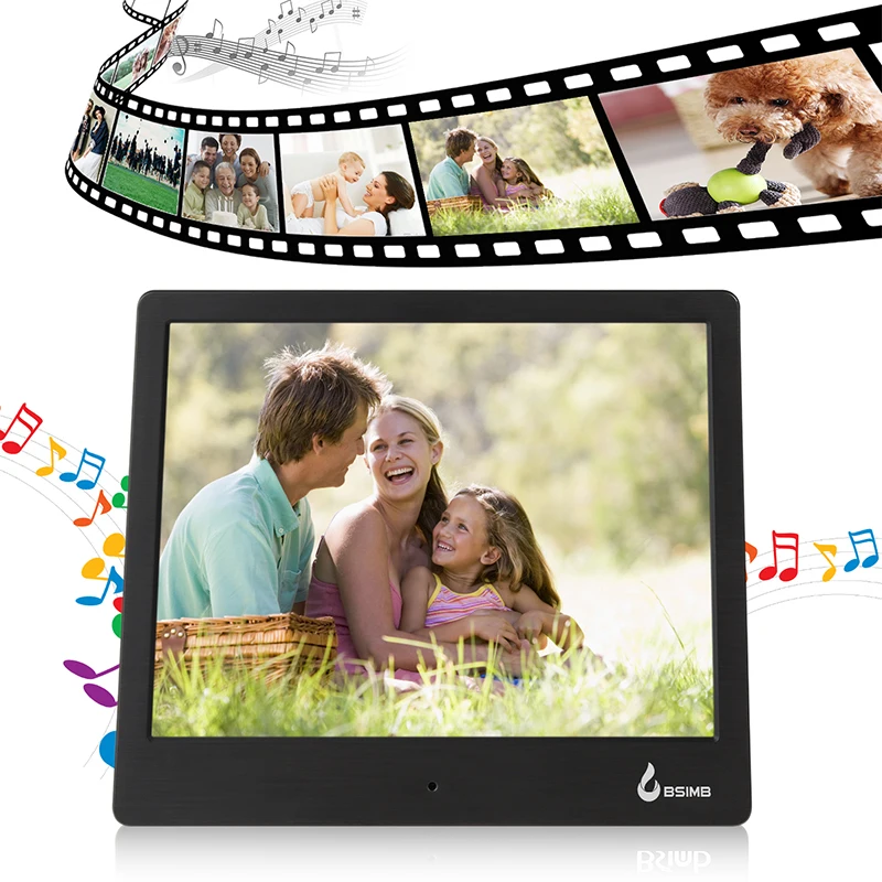 8 &quotЦифровая фоторамка HD TFT LCD 1024*768 Календарь Будильник цифровая MP3 MP4 Movie Player m12