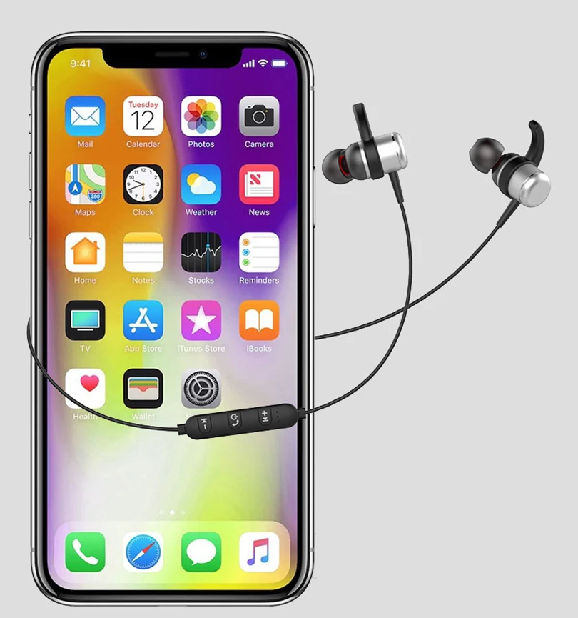 5 шт. спортивные Bluetooth наушники беспроводной бег Гарнитура стерео Super Bass