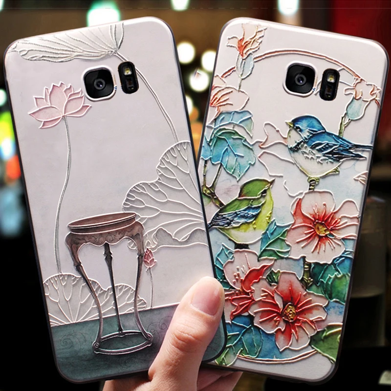 Yonlintan силиконовые 3d coque крышка чехол для samsung Galaxy S6 S 6/S6 край s6edge Оригинальный