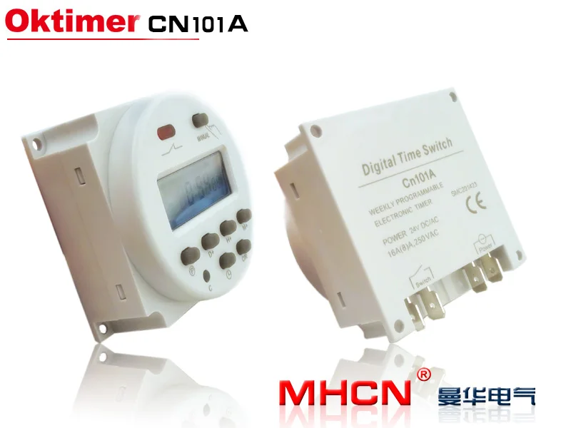 OKtimer CN101A 220 В 110 В 24 в 12 В цифровой ЖК-таймер питания программируемый Реле времени 16А таймер