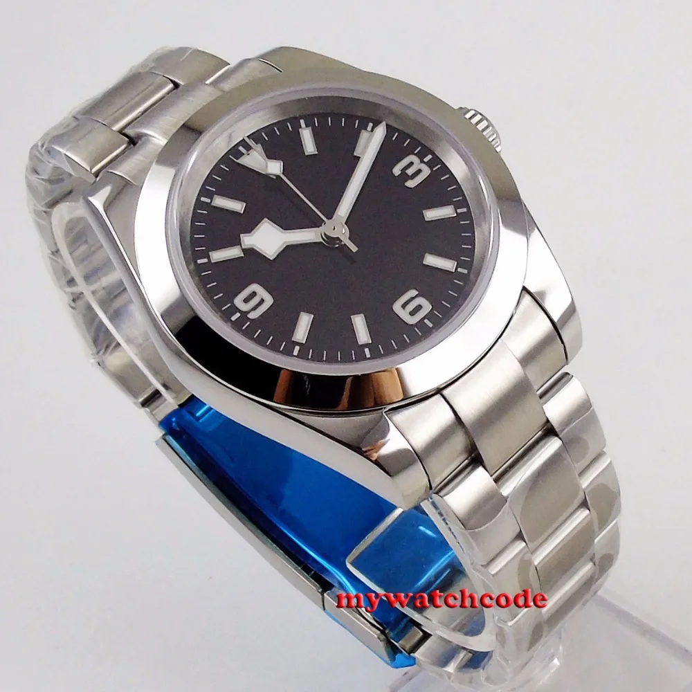 Мужские автоматические часы с сапфировым стеклом 40 мм|Мужские механические часы|