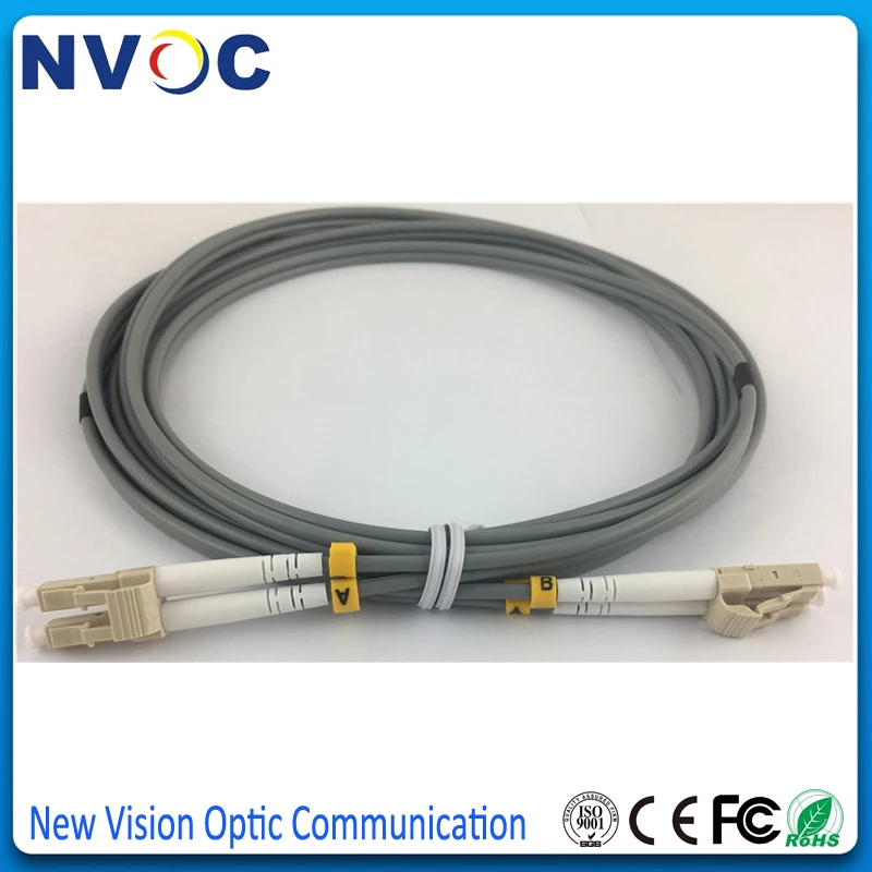 6 шт./лот LC/UPC ММ 62 5/125 50/125 DX 3 0 мм 1 м 5 ПВХ серый OM1 OM2 бронированный двухъядерный