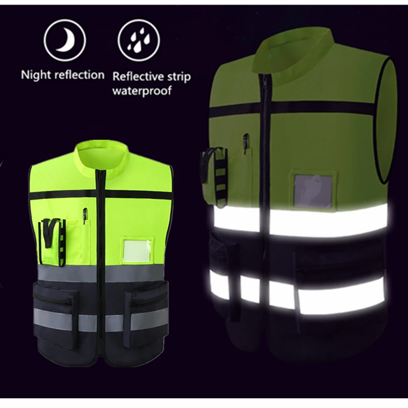 Светоотражающие безопасные жилеты рабочая одежда с высокой видимостью для бега