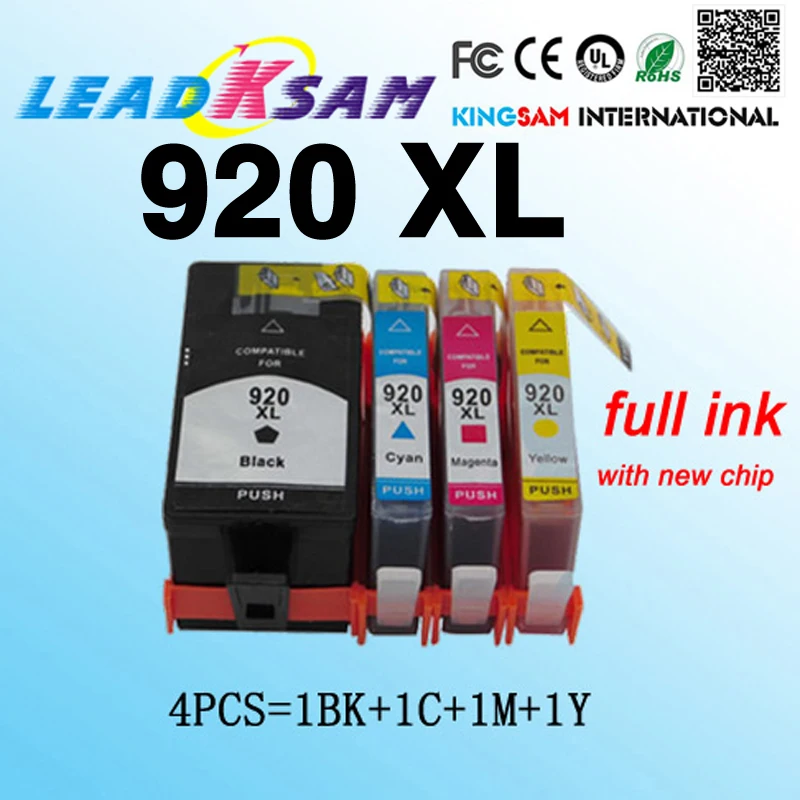 100% совместимые чернила для hp 920 920xl с Officejet 6000 7000 7500A 6500A 6500 | Компьютеры и офис