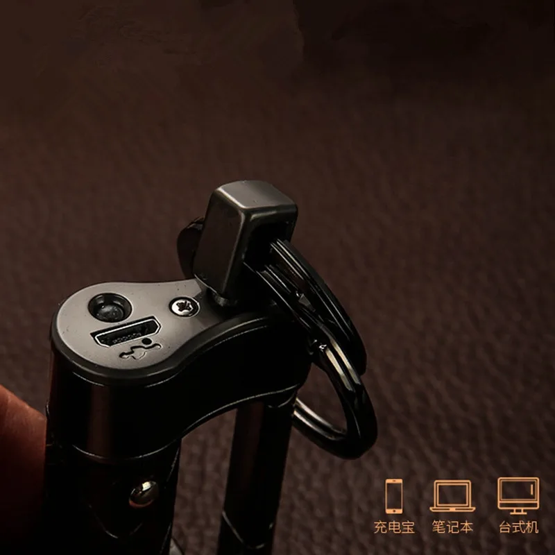 Новинка брелок для ключей многофункциональная зажигалка кожаный со