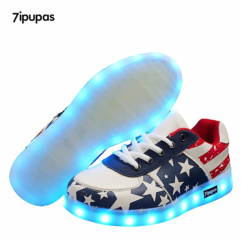7ipupas модные светящиеся кроссовки с USB подсветкой обувь для тренировок женские