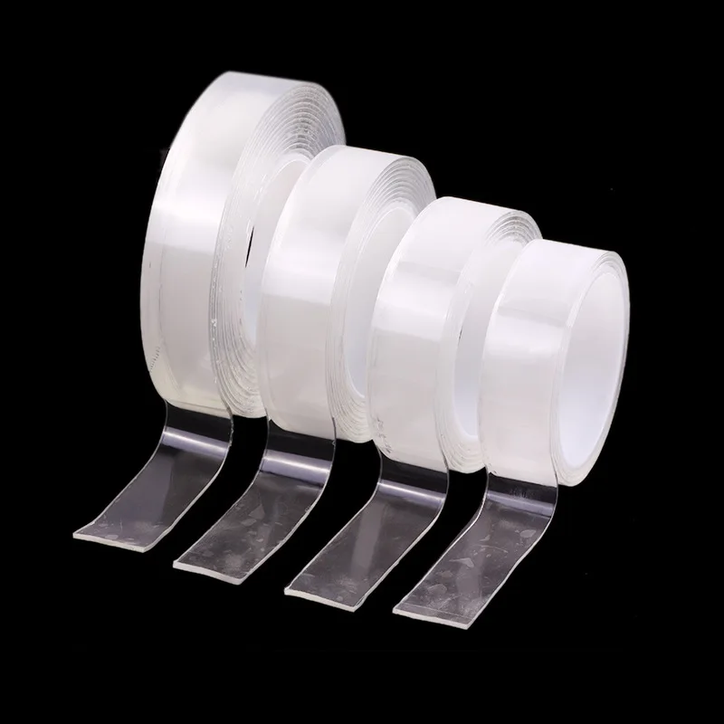Двухсторонняя клейкая лента для домашнего улучшения нано прозрачная акриловая